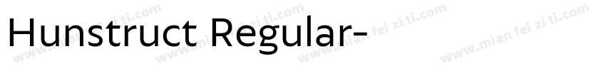 Hunstruct Regular字体转换